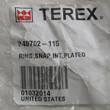 Terex 340702-115 Internal Snap Ring, Plated