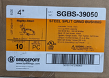 Bridgeport SGBS-39050 4" Steel Split Ground Bushing 350 - 500 MCM 1EA