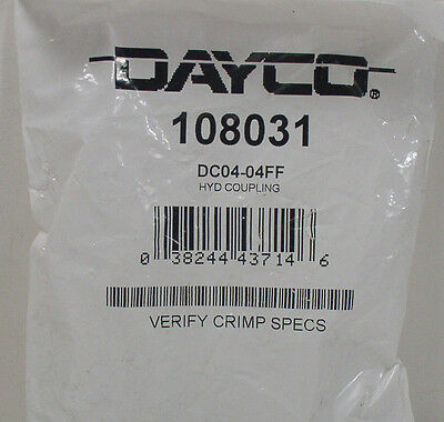 Dayco 108031 Hydraulic Coupling