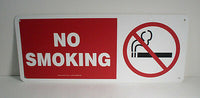 Accuform MSMG500 7" x 17" Plastic No Smoking Sign