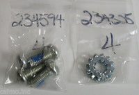 Nordictrack 234594 234325 Crank Screw (4) and Star Washer (4)