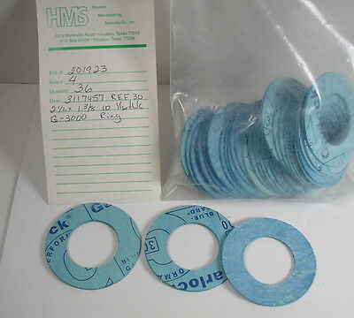 (36) HMS G-3000 Ring 2-1/2" OD 1-3/8" ID 1/16" Thick 3117457 Ref 30 Lot of 36