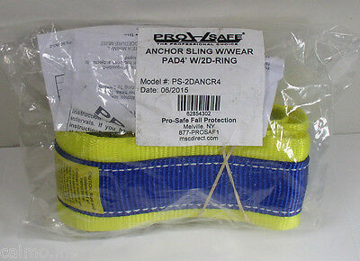Pro-Safe 62854302 Anchor Sling with Wear Pad 4" Long with 2 D-Rings
