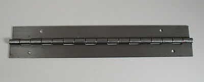 Piano Hinge 8-1/2" x 1-1/2" .060 Thick Steel 1/2" Knuckle .133 (11/32) Holes