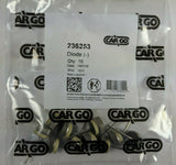 10X HC-Cargo 236253 Diode (-) 19/25V 65A Press Fit