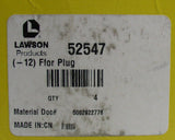 Lawson 52547 Hydraulic Adapter Plug ORFS Male O-Ring Face Seal 1-3/16-12 (-12)