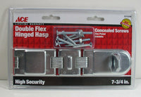 Ace 5315346 7-3/4" Double Flex Hinge Hasp High Security Zinc Plated