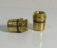 (2) Brass 6 x 1mm Releasable Push To Connect Air Line Fitting Lot of 2