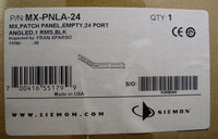 Siemon MX-PNLA-24 Empty Angled Patch Panel 24 Port 1 RMS