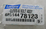 Lovejoy 685144-78123 Clevis & Bolt Assembly