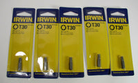 5X Irwin 3513331C T30 1" Torx Insert Bit