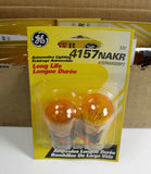 (108) GE 4157NAKR 12V Long Life Amber Parking Turn Signal Krypton Bulbs Carded