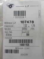 (500) LJF 107478 O-Ring DF851 (FKM) 7.00mm x 1.78mm Qty 500