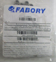 (50) Fabory 6CB72 M8-1.25 SS Nylon Insert Locknut Stainless Steel Quantity 50