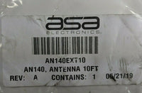 ASA Electronics ANT140EXT10 AN140 10' Antenna Coax Cord Dipole AM/FM