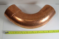 Mueller W 02363 2-1/2" Wrot Copper 90 Long Radius Elbow FTG x C