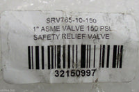 Conrader SRV765-10-150 ASME Safety Relief Valve 1" Inlet 150 Psi