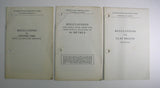 Lot of 3 International Shooting Union Regulations Clay, Small Bore, Center Fire