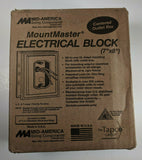 Mid-America Mountmaster 7" x 8" Vinyl Electrical Mounting Block Bright White 2PK