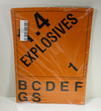 (25) Lablemaster PSR72-SP Explosives 1.4 Placard + Tabs Pack of 25