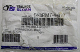(5) Tramec Sloan 968-4-6PXDOT Brass Connector Male Bag of 5
