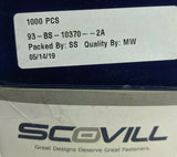 100X Scovill 93-BS-10370-2A Nickel Plated Brass Snap Stud