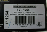Power Stop 17-1264 Z17 Evolution Plus Disc Brake Pad Set and Hardware Kit Front