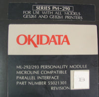 OKIDATA 55021301 Rev. B ML-292/293 Personality Module Series PM-290