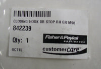 Fisher & Paykel 842239 Closing Hook Door Stop RH Right Hand Gray M90