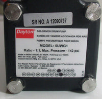 Dayton 5UWG1 Air Driven Drum Pump 1:1 Ratio, 142 PSI Max Pressure