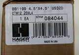 Hager BB1199-ETW12 4.5" x 4.5" 12 Wire Electric Hinge US32D Heavy Duty