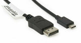 Plugable USBC-DP USB-C To DisplayPort 6'FT(1.8m) Adapter Cable 4K@60Hz
