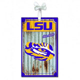 Louisiana State University Corrugated Metal Ornament Christmas Holiday Gift
