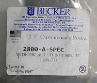 Becker 2800-A125 12.5" Wide Flange Double Action Stirrup