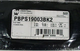 (3) Hammond PBPS19003BK2 Black 14 Gauge Steel Flat Panel 19" x 3.5" Lot of 3
