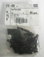 Kentek 916-45H 5 x 30 Cup Point Socket Set Screw (SSS) Lot of 45